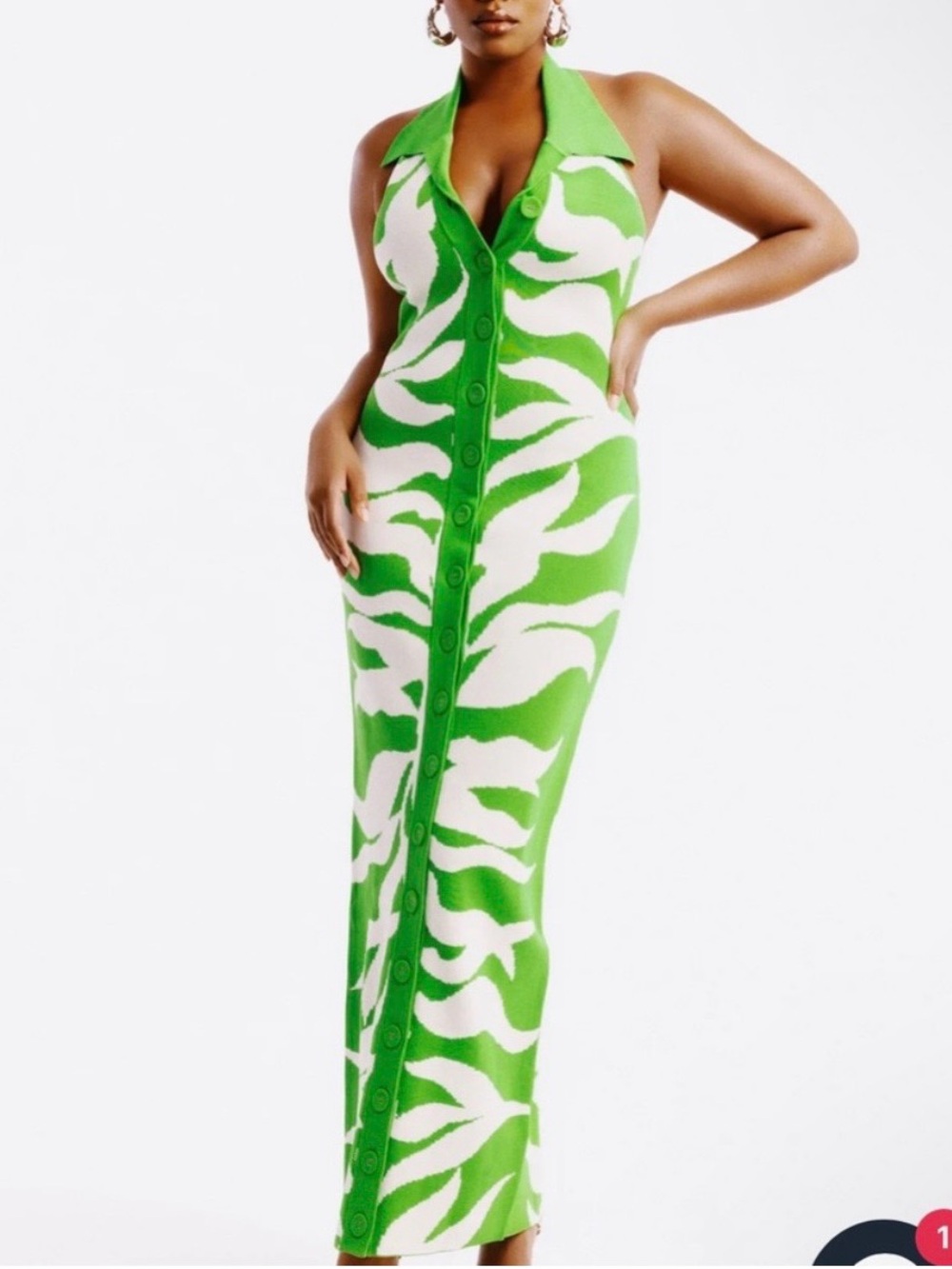 Hanifa Soraya Halter Knit Maxi Dress